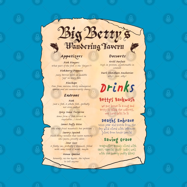 Big Betty's Menu by AoD