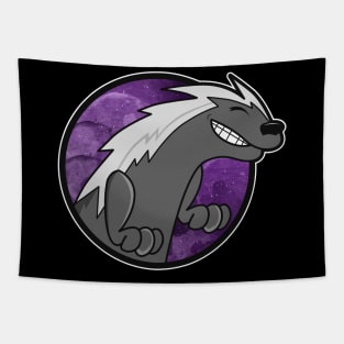 Retro Badger Funny Tapestry