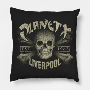 Planet X Liverpool Skull 1983 Pillow