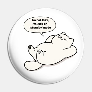 I'm not lazy, I'm just on 'standby' mode Pin