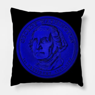 USA George Washington Coin in Blue Pillow