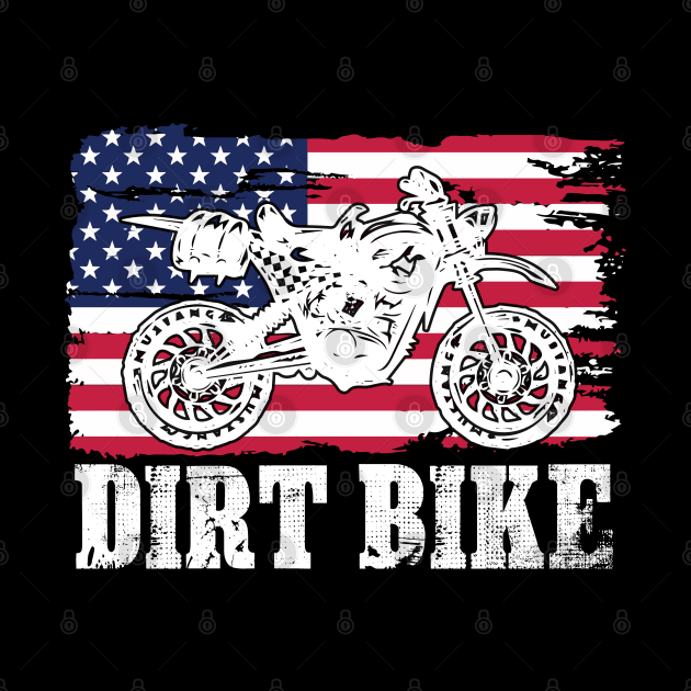 Motocross Bike Motorcycle Dirt Bike Pride Flag by Little Treasures