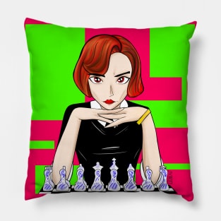 beth harmon the queen s gambit in pattern of love Pillow