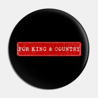 vintage retro plate For King & Country Pin