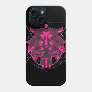 LION SACRED GEOMETRY Phone Case