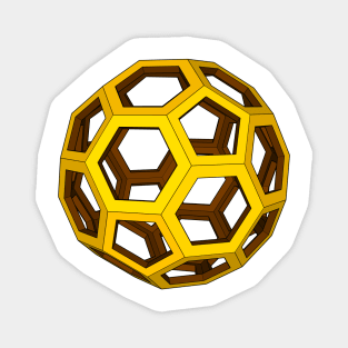 gmtrx lawal skeletal  truncated icosahedron Magnet