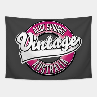 Alice Springs vintage logo. Tapestry