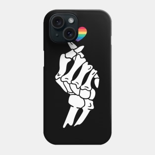 Skeleton Pride Heart Phone Case