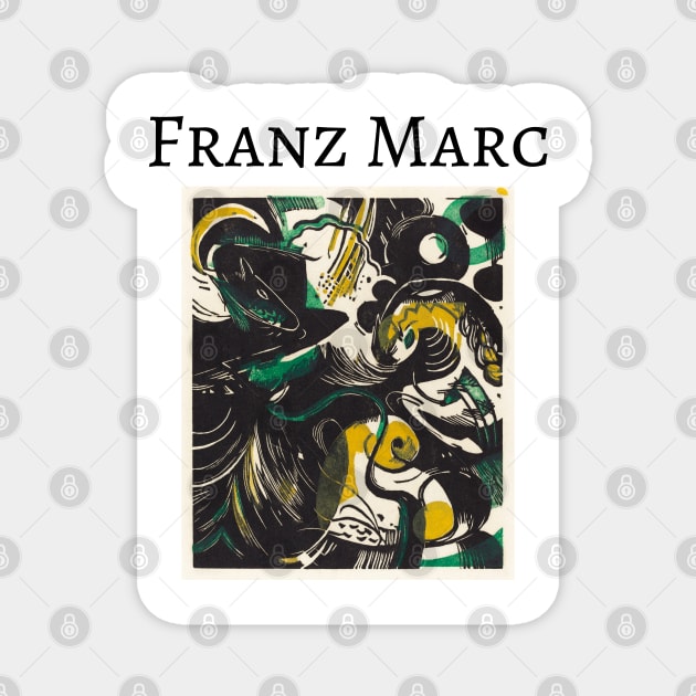 Franz Marc abstract Magnet by Cleopsys