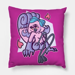 Cute Pink Bird Girl Pillow