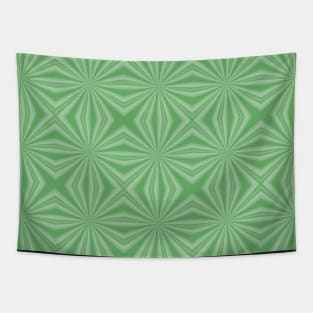 Pale Green Squiggly Squares Tapestry