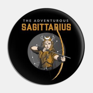 Sagittarius Zodiac Sign Adventurous Pin