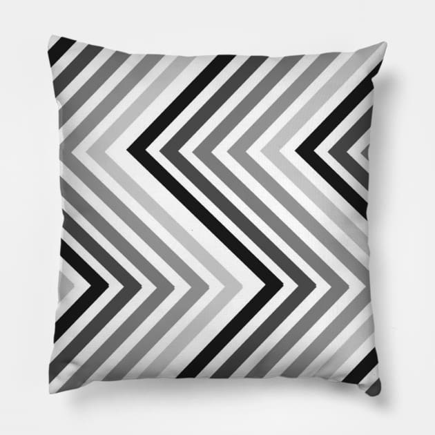 Monochromatic Pillow by Gryaunth