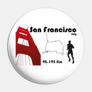 San Francisco marathon Pin