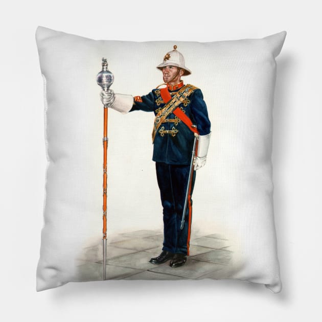 Royal Marines Drum Major Pillow by WonderWebb