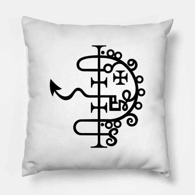 Asmoday sigil. Demonology. Demons seal. Asmodeus Pillow by OccultOmaStore