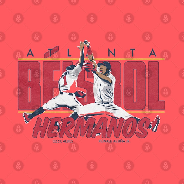 Ozzie Albies & Ronald Acuna Jr. Beisbol Hermanos by KraemerShop