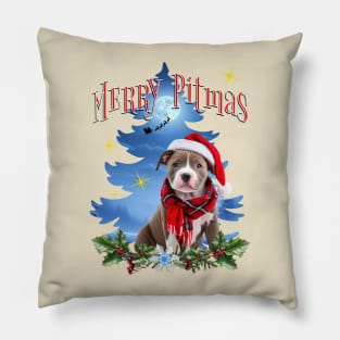 Merry Pitmas Pillow