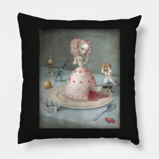 The pink skirt 2016 - Mark Ryden Pillow