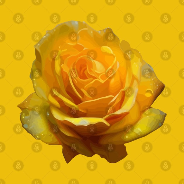 Stunningly Beautiful Yellow Rose Artistic Cut Out by taiche