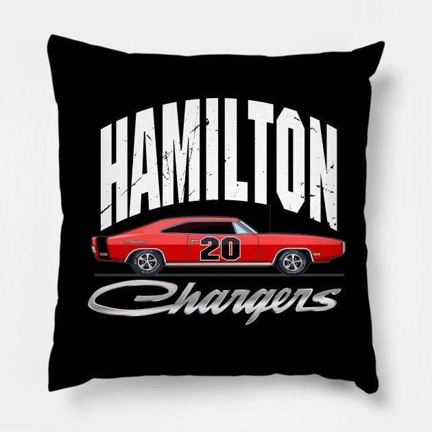 Hamilton Chargers Pillow by chrayk57