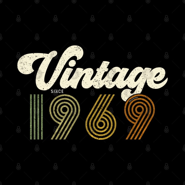 50th Birthday Gift Idea - Retro Vintage since 1969 by Shirtbubble