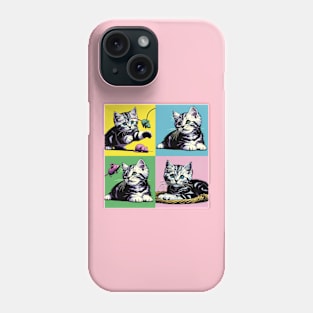 American Wirehair Pop Art - Cat Kitties Phone Case