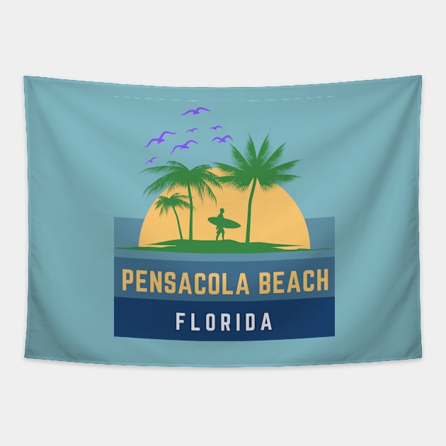 Pensacola Beach Florida Tapestry by bougieFire