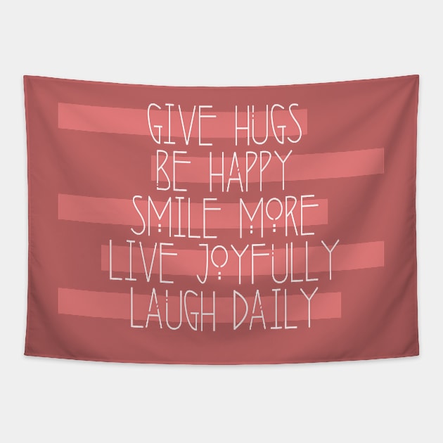 Daily Rules Tapestry by Girona