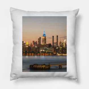 Manhattan Skyline Empire State Pillow