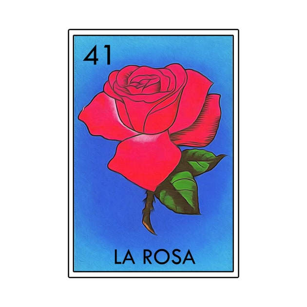 Loteria La Rosa Mexican Icon by Cabezon