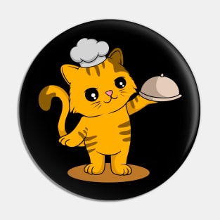 Chef Cat: Adorable Feline Serving Dish Collection Pin