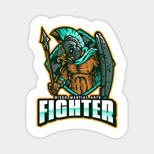 MMA Fighter Spartan Warrior Magnet