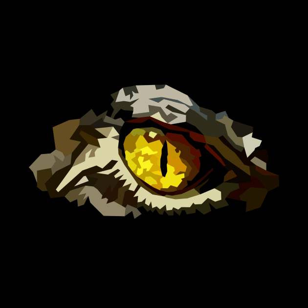 Polygon Croc Eye by InfinityTone