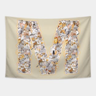 cat letter M (the cat forms the letter M) Tapestry