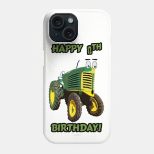 Happy 12th birthday tractor design Phone Case