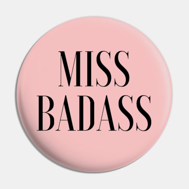 Badass Feminist - F for Feminist Pin by Feminist Vibes