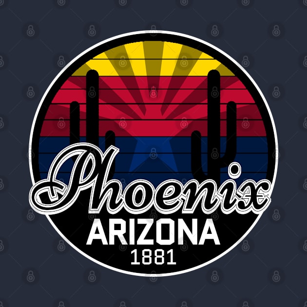 Phoenix Arizona - Vintage Sun by FLCdesigns