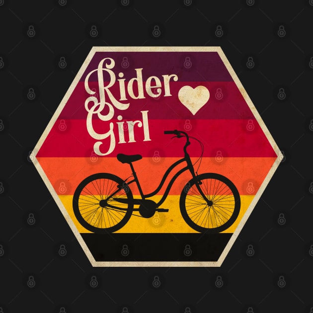 Bike Rider Girl by CTShirts