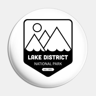 Lake District National Park Logo Badge Design Pin