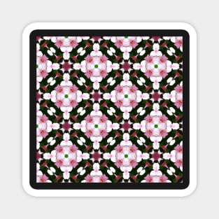 Spring pink flower patterns Magnet