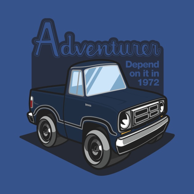 Dark Blue Adventurer - 1972 by jepegdesign