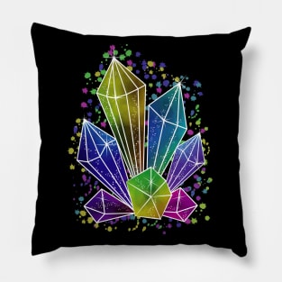 Galaxy Crystals Pillow