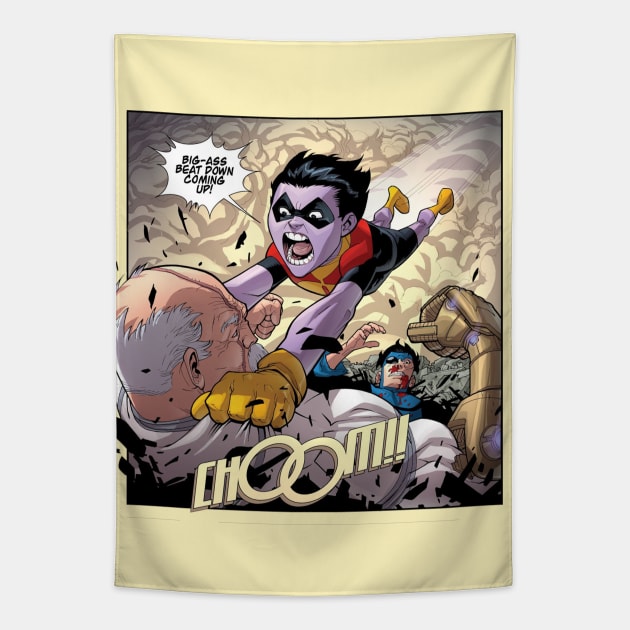 young hero Tapestry by super villain