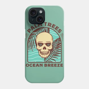 Palm Trees Ocean Breeze Skeleton Phone Case