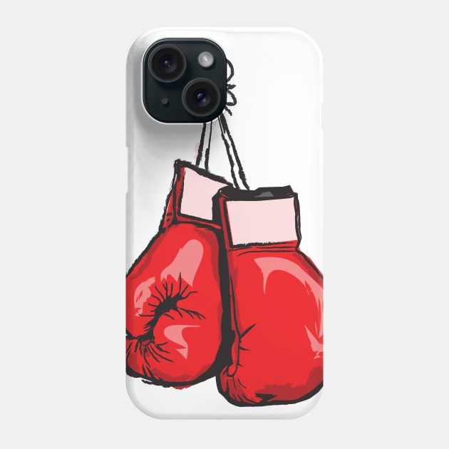 Boxer's Gloves Phone Case by toz-art