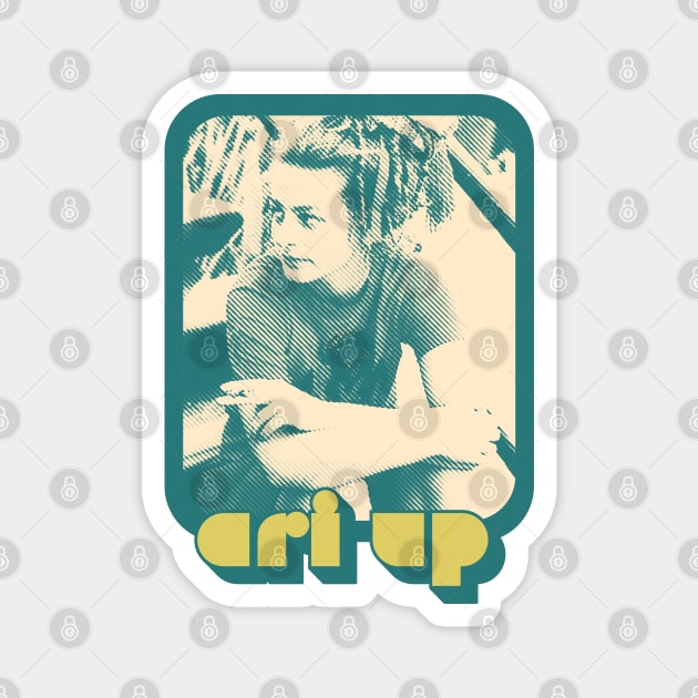 Ari Up ////// Retro Punk Aesthetic Fan Design Magnet by DankFutura