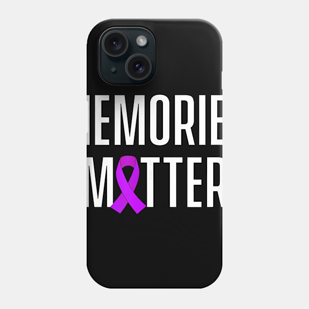 Memories Matter Alzheimer Awareness Gift Phone Case by thuylinh8