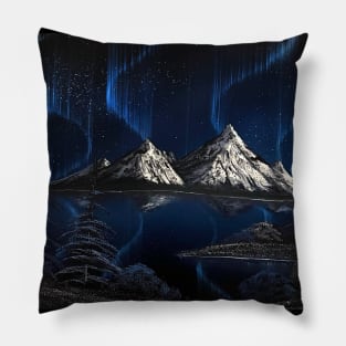 Blue Northern Lights Pillow