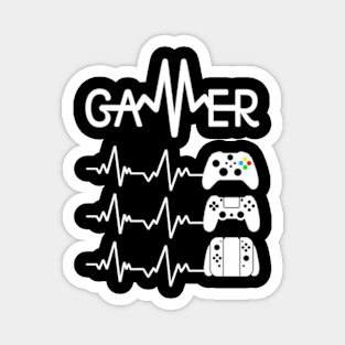 Gamer Heartbeat Controllers Magnet